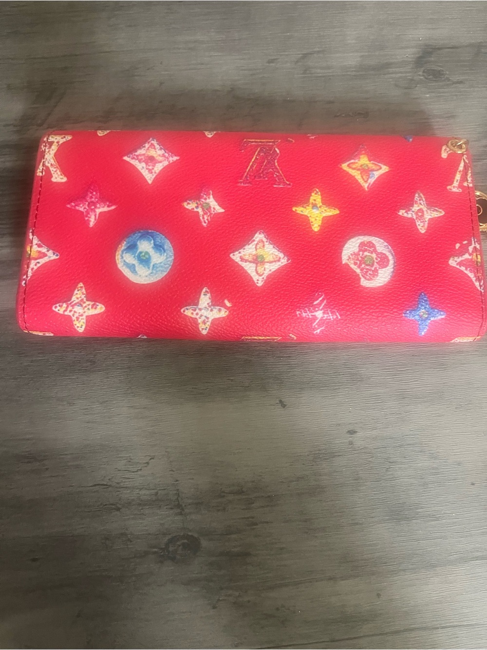 Pink Patterned Wallet Clutch - Picture 3 of 7